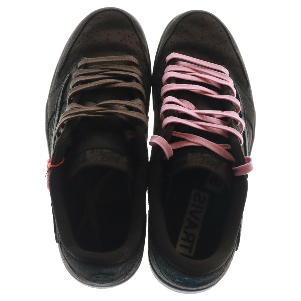 NIKE(ナイキ) ×TRAVIS SCOTT AIR JORDAN 1 LOW OG SP VELVET BROWN DM7866-202 トラヴィススコット エアジョーダン1 ローカットスニーカー ブラウン US10/28cm