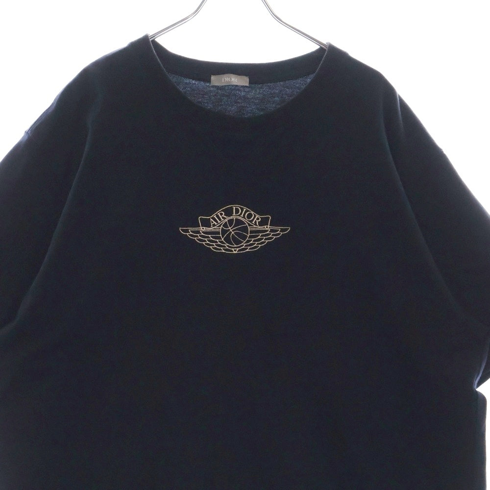 DIOR(ディオール) 20SS ×NIKE ナイキ フロントロゴエンブロイダリー 半袖Tシャツ カットソー ネイビー 033J625B0554