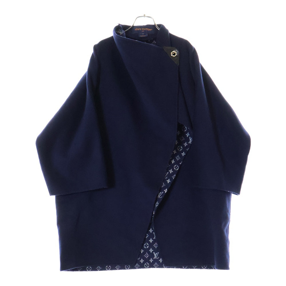 LOUIS VUITTON(ルイヴィトン) 24AW Double Face Drape Front Coat ダブルフェイスドレープ フロントコート ネイビー RW242WB QWE FRMA27