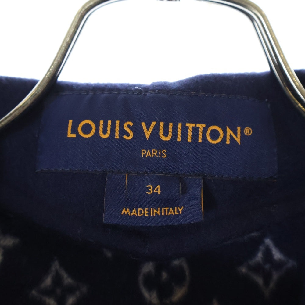 LOUIS VUITTON(ルイヴィトン) 24AW Double Face Drape Front Coat ダブルフェイスドレープ フロントコート ネイビー RW242WB QWE FRMA27