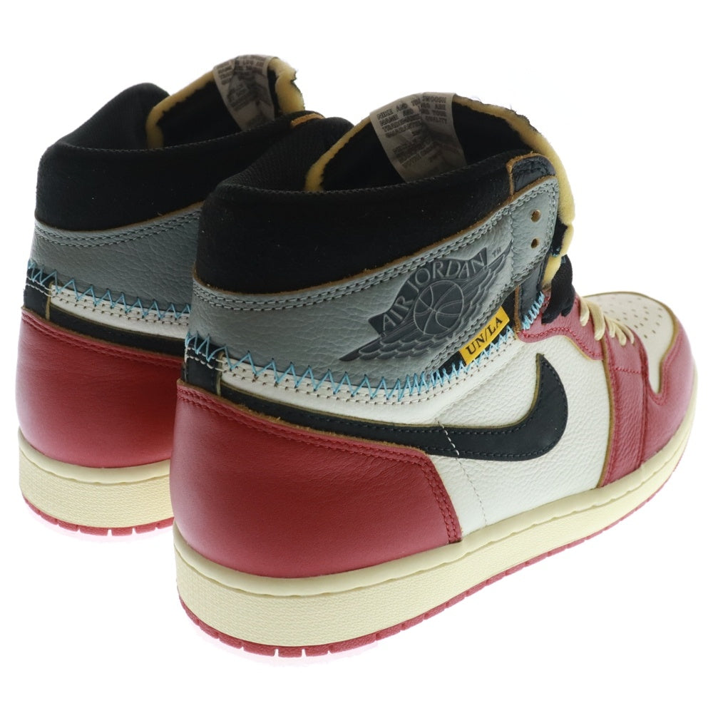NIKE(ナイキ) ×UNION ユニオン AIR JORDAN 1 RETRO HIGH OG Chicago エアジョーダン1 ハイ ハイカットスニーカー シカゴ レッド/ホワイト US9.5/27.5cm HV8563-600