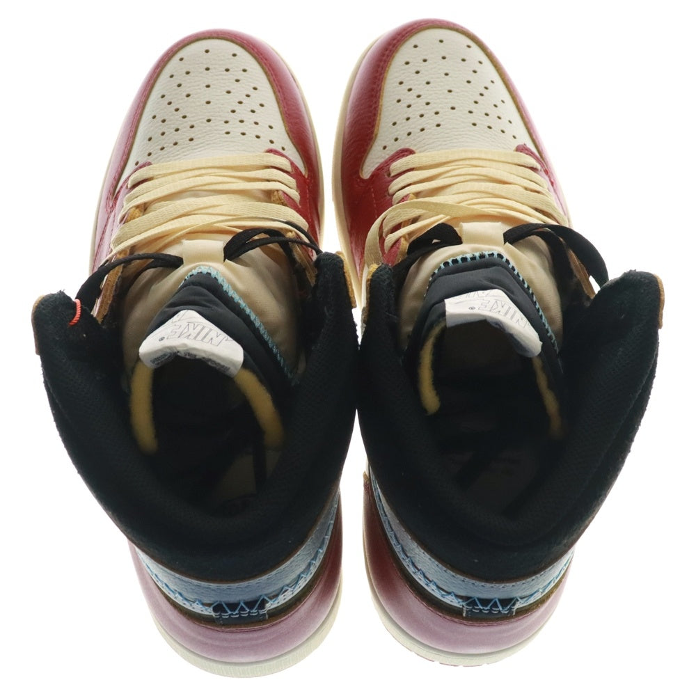 NIKE(ナイキ) ×UNION ユニオン AIR JORDAN 1 RETRO HIGH OG Chicago エアジョーダン1 ハイ ハイカットスニーカー シカゴ レッド/ホワイト US9.5/27.5cm HV8563-600