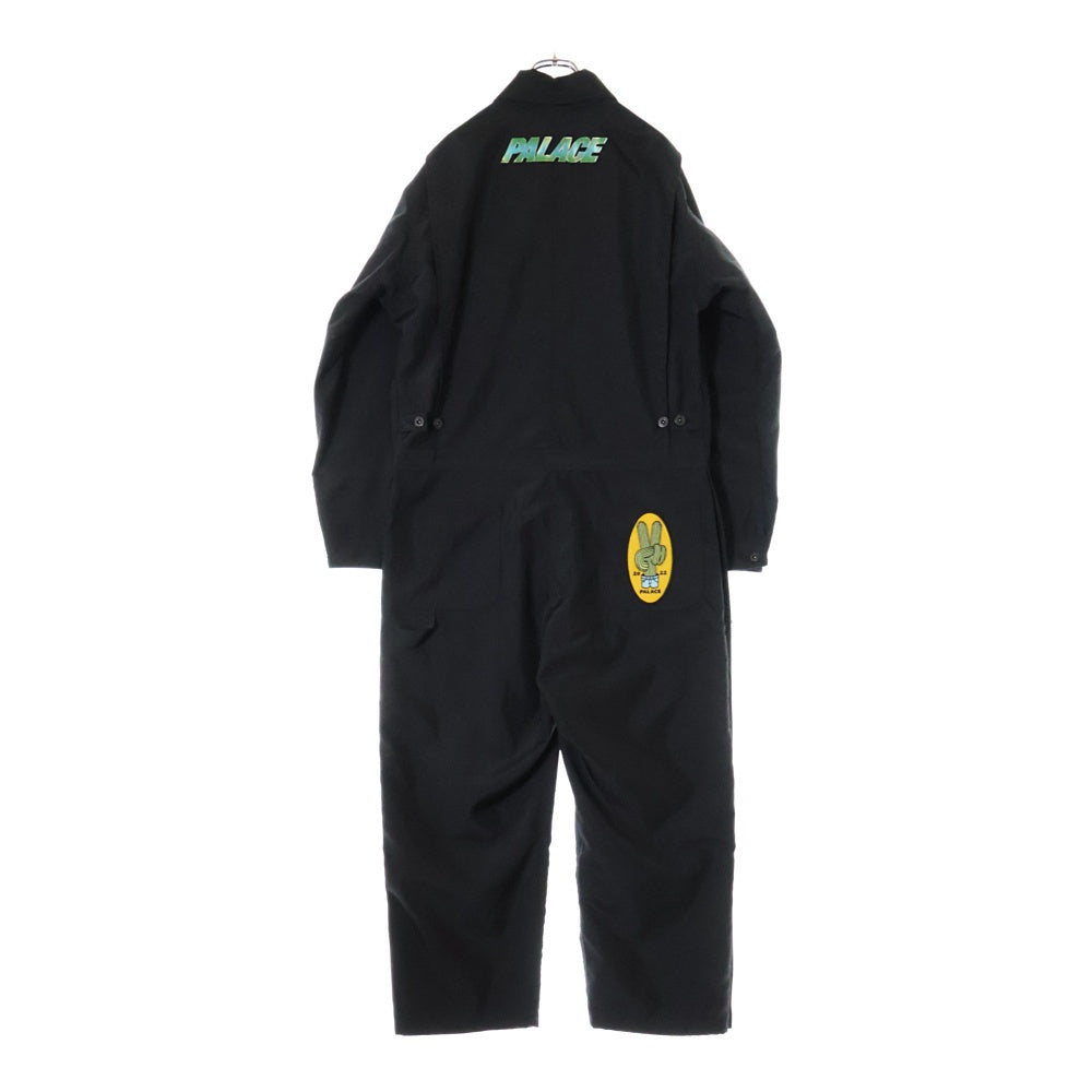 JUNYA WATANABE COMME des GARCONS(ジュンヤワタナベ コムデギャルソン) 24SS ×PALACE パレス ロゴ ワッペン 刺繍 ポリ キャンバス オールインワン ブラック WM-A001