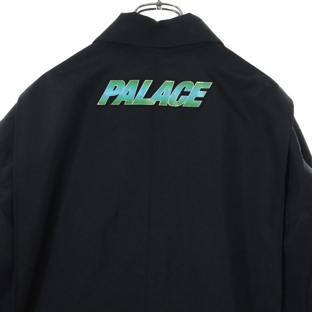 JUNYA WATANABE COMME des GARCONS(ジュンヤワタナベ コムデギャルソン) 24SS ×PALACE パレス ロゴ ワッペン 刺繍 ポリ キャンバス オールインワン ブラック WM-A001