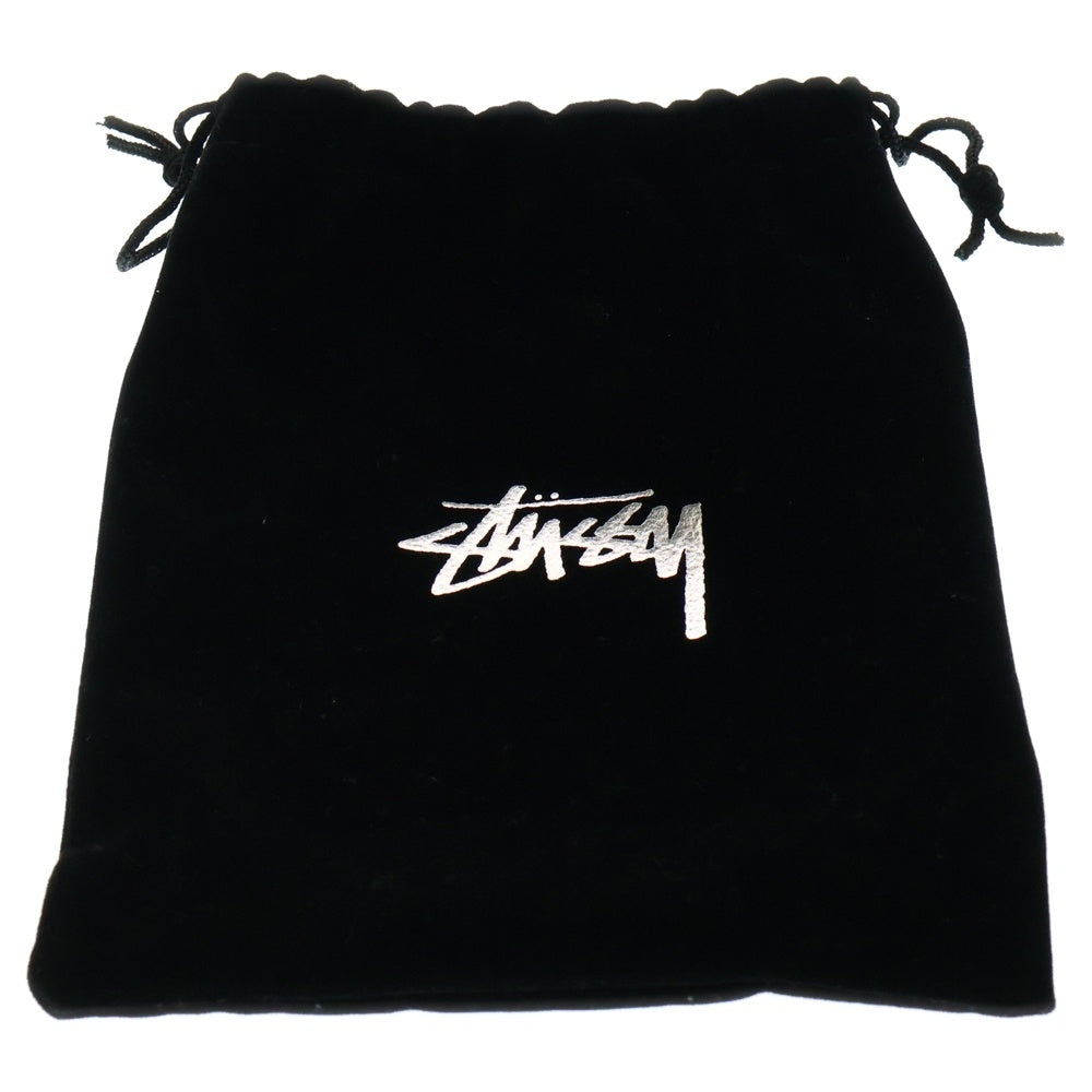 STUSSY(ステューシー) EMBROIDERD S BELT Sロゴ 刺繍 レザーベルト ブラック