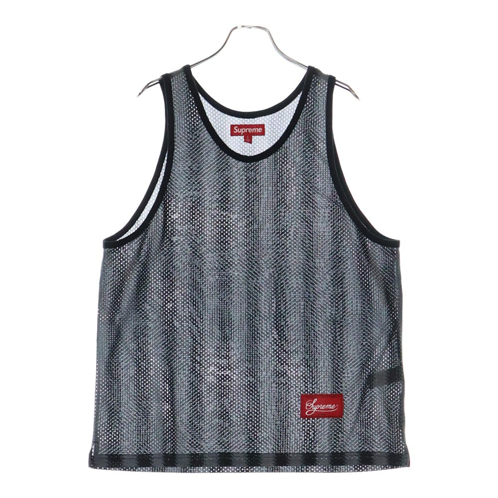 SUPREME(シュプリーム) 25SS Stripe Mesh Tank Top ストライプ メッシュタンクトップ ブラック