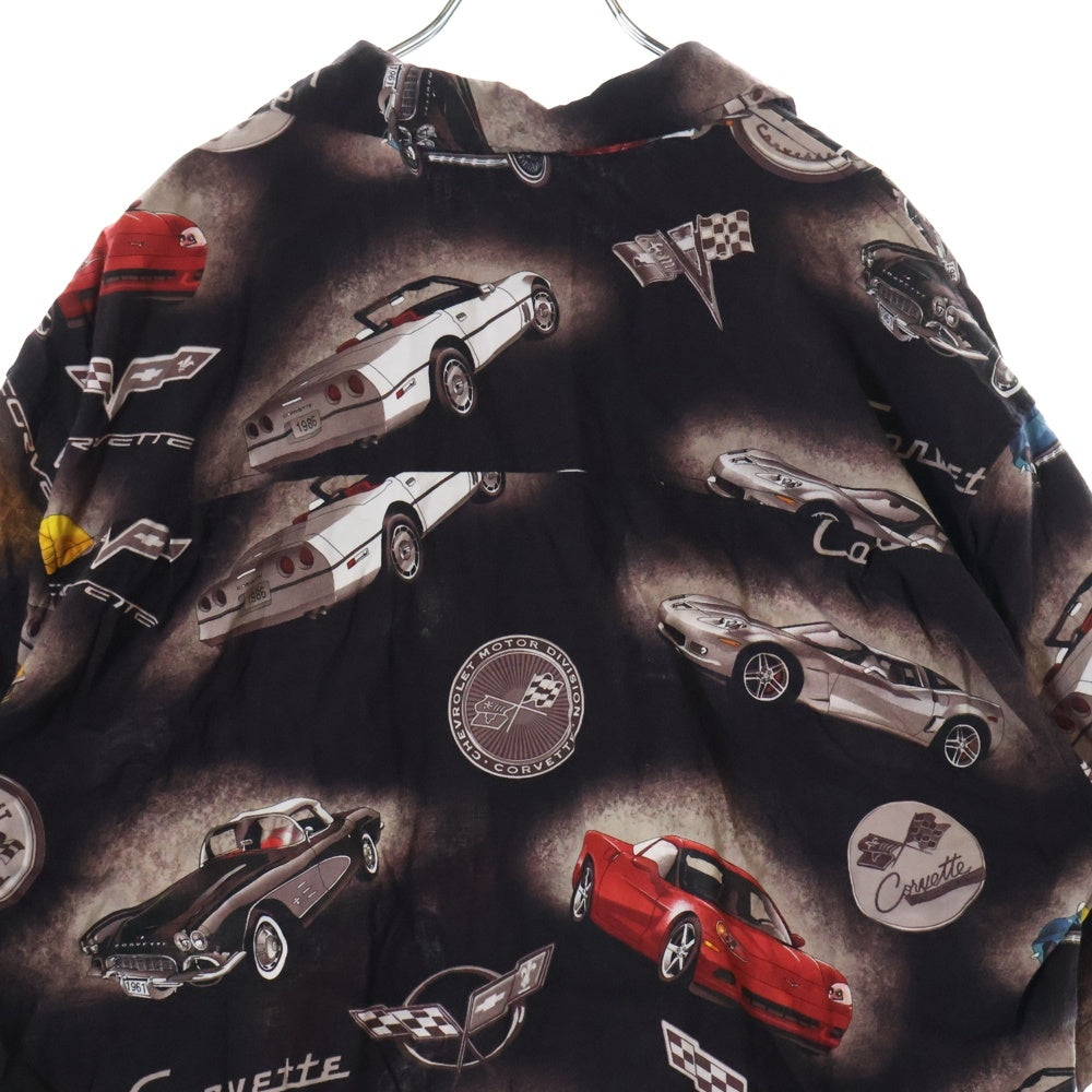 VINTAGE(ヴィンテージ) 90s VINTAGE ヴィンテージ Corvette コルベット カーモチーフ 総柄 半袖シャツ マルチ