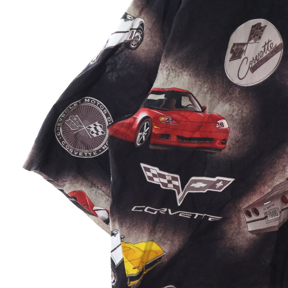 VINTAGE(ヴィンテージ) 90s VINTAGE ヴィンテージ Corvette コルベット カーモチーフ 総柄 半袖シャツ マルチ