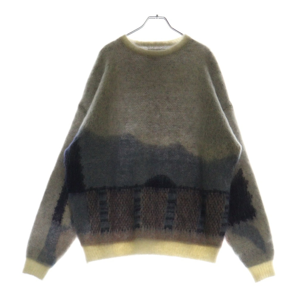 SON OF THE CHEESE(サノバチーズ) 21AW Water KNIT ウォーターグラデーションデザイン モヘアニットセーター マルチ SC2120-KN01
