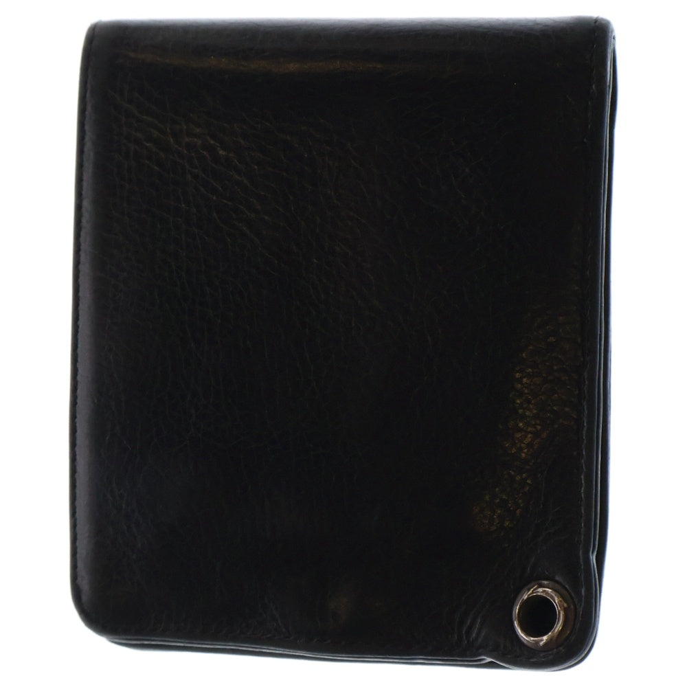 CHROME HEARTS(クロムハーツ) 1SNAP 1スナップ クロス ボールボタン レザーウォレット 財布 ブラック BCA361