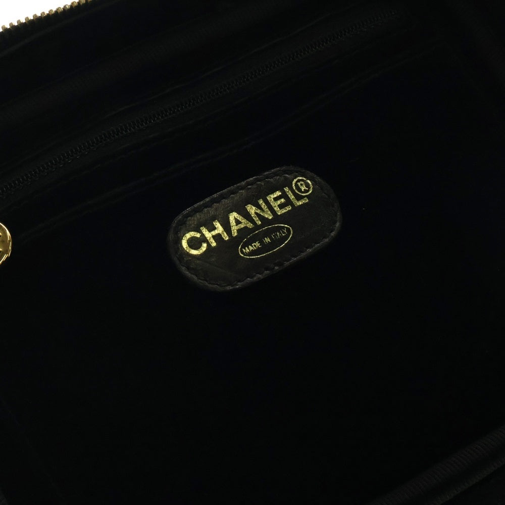 CHANEL(シャネル) ココマーク エナメル バニティバッグ ショルダーバッグ ブラック