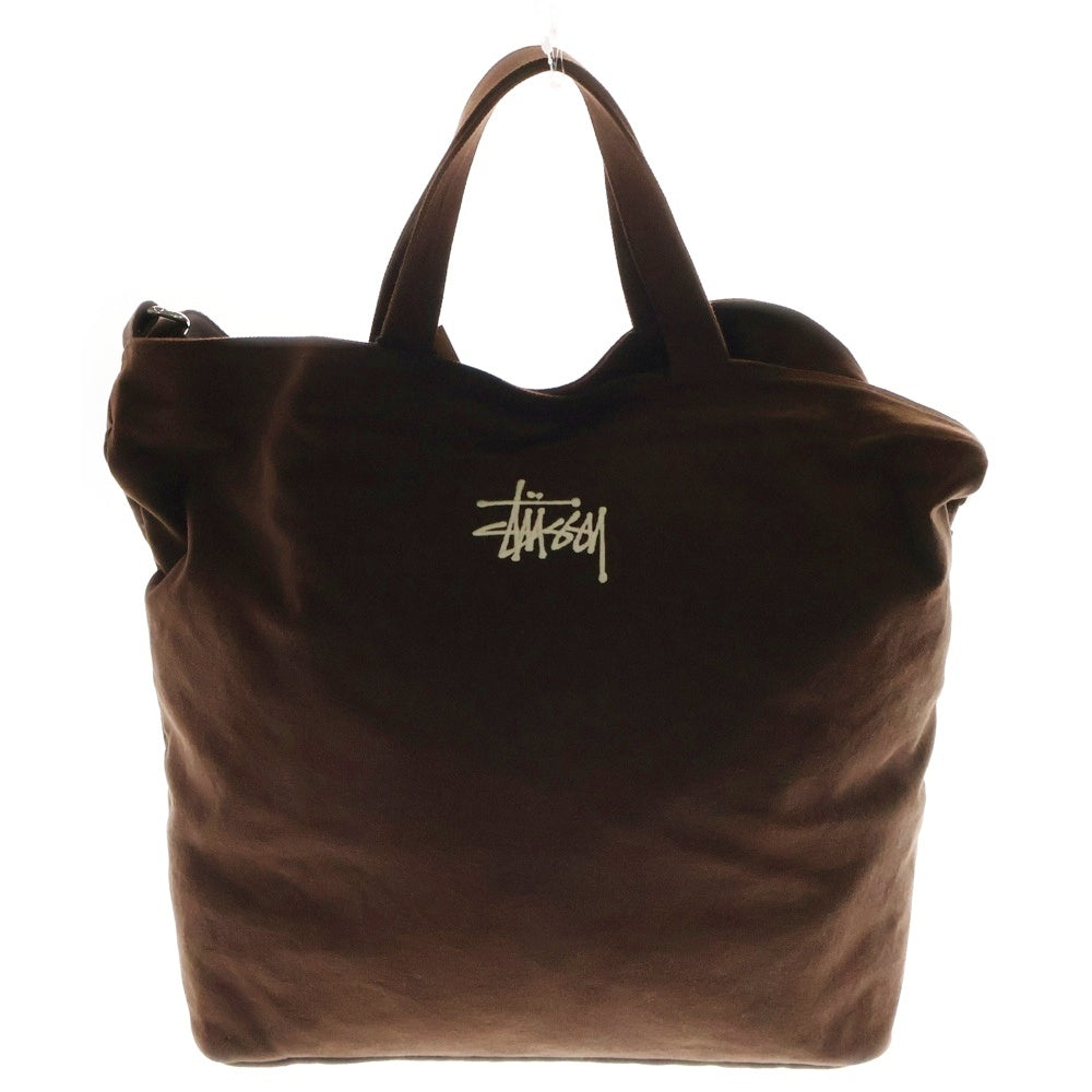 STUSSY(ステューシー) Canvas Crossbody Bag キャンバスクロスボディバッグ ショルダーバッグ ハンドバッグ ブラウン