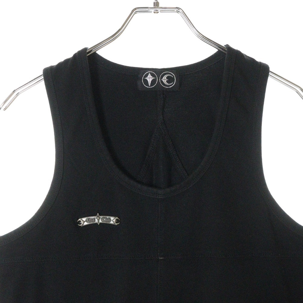 THUG CLUB(サグクラブ) 24SS TC Logo Tank Top ロゴデザイン タンクトップ ブラック TC24TS0503
