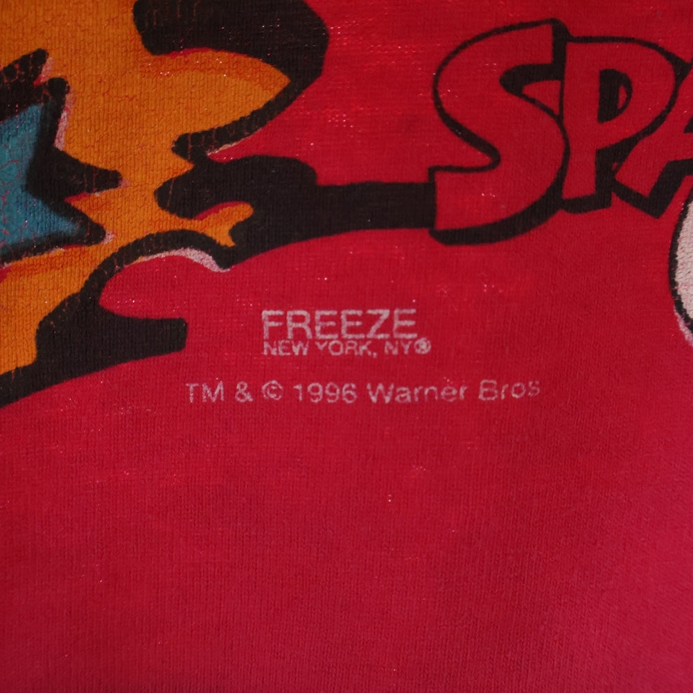 VINTAGE(ヴィンテージ) 90S Looney Tunes Space Jam ルーニーチューンズ スペースジャム フロントプリント半袖Tシャツ ピンク