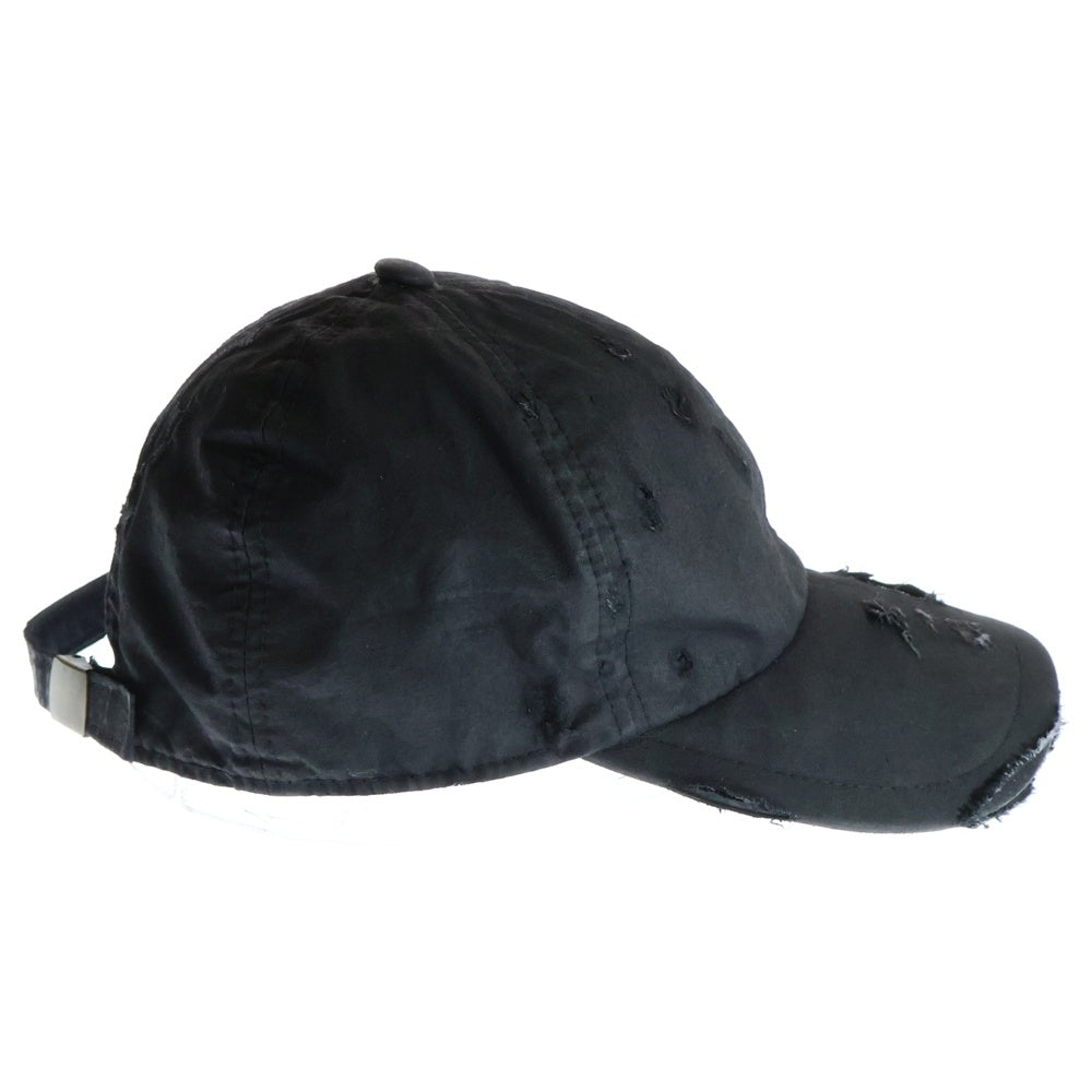Marking Distance(マーキングディスタンス) CRUST HAT ダメージ加工 帽子 キャップ ブラック MD5SXY01AP