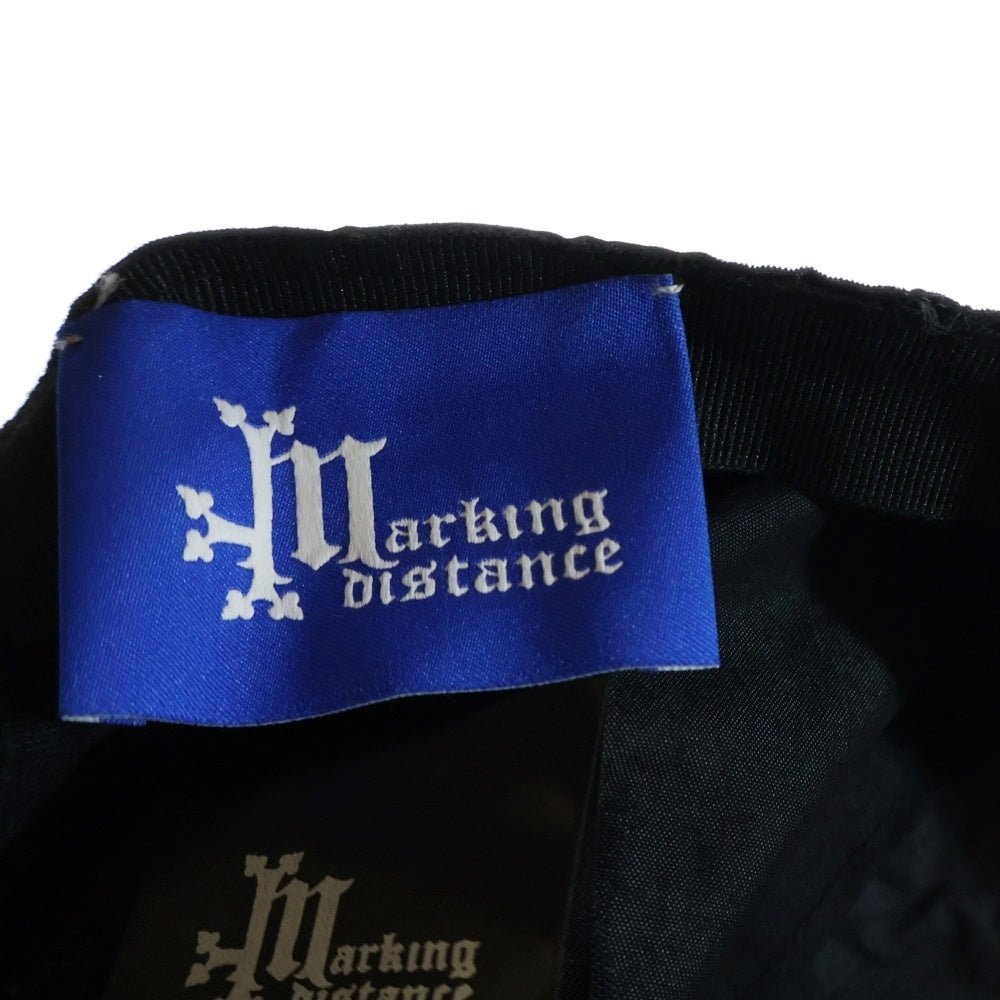 Marking Distance(マーキングディスタンス) CRUST HAT ダメージ加工 帽子 キャップ ブラック MD5SXY01AP