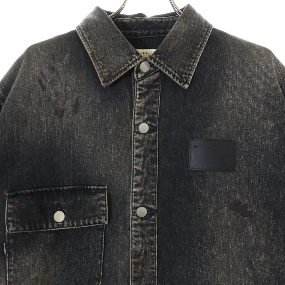 Jieda(ジエダ) OVER SIZE DAMAGE DENIM JACKET オーバーサイズ ダメージ加工 デニムジャケット ブラック Jie-23W-SH05