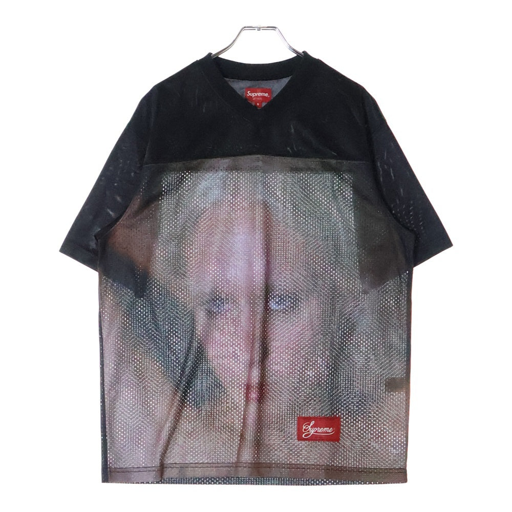 SUPREME(シュプリーム) 22SS Gummo Football Top ガンモ フットボールトップス メッシュ 半袖Tシャツ カットソー ブラック