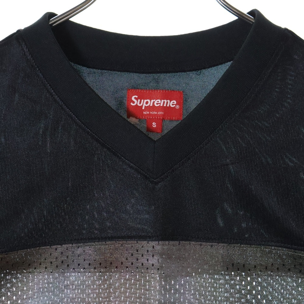 SUPREME(シュプリーム) 22SS Gummo Football Top ガンモ フットボールトップス メッシュ 半袖Tシャツ カットソー ブラック