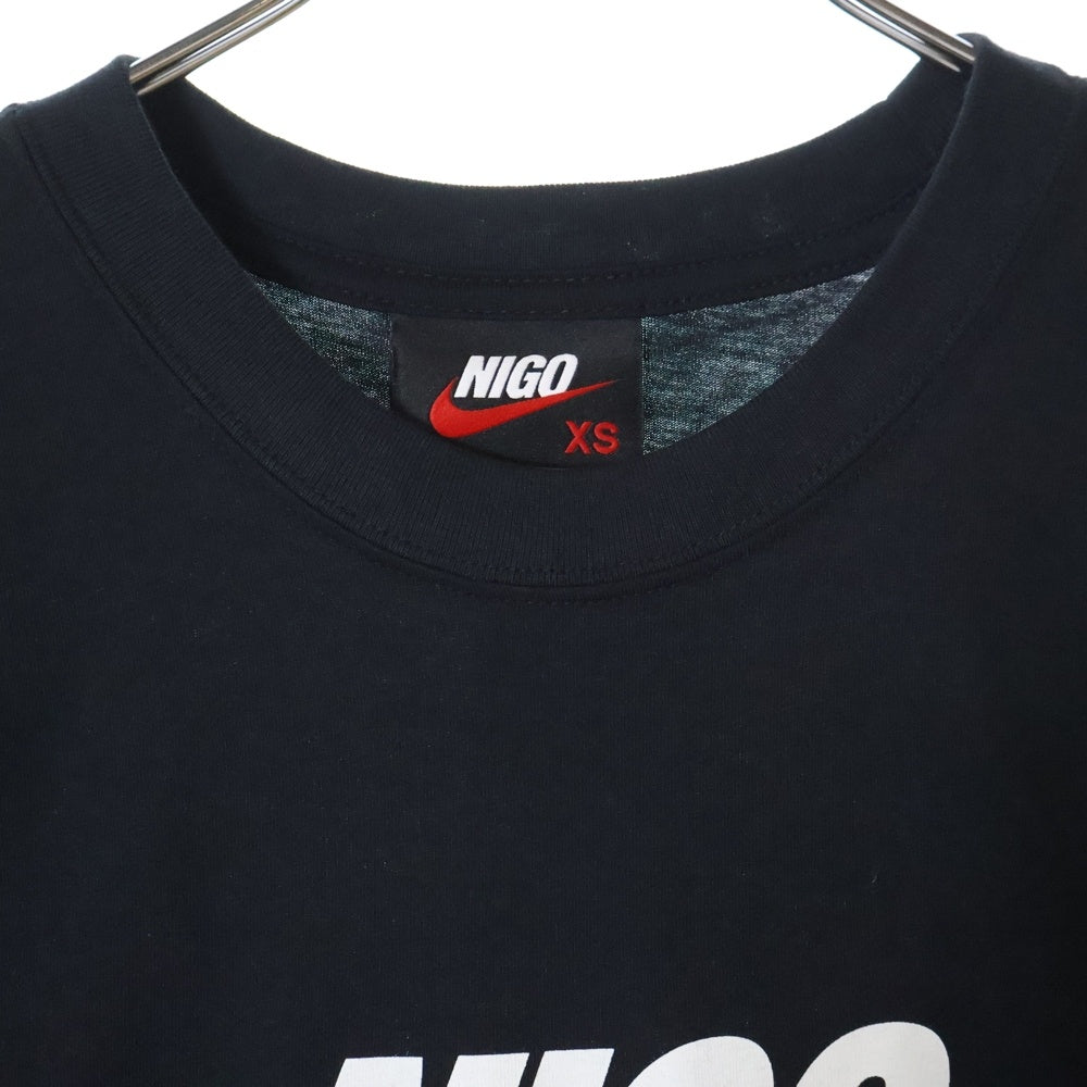 NIKE(ナイキ) ×NIGO ニゴー フロントプリント 半袖Tシャツ カットソー ブラック FV5943-010