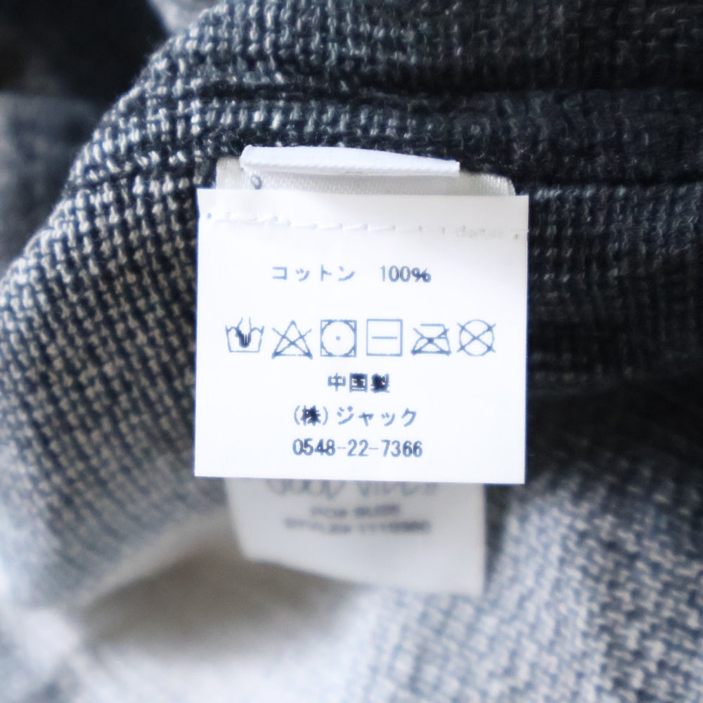 STUSSY(ステューシー) Loose Weave Plaid Shirt チェック柄 長袖 シャツ グレー 1110360