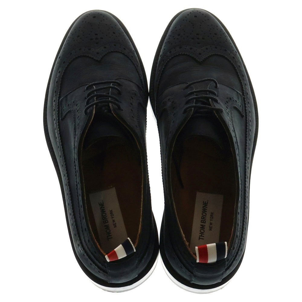 THOM BROWNE(トムブラウン) ウィングチップ ドレスシューズ ブーツ ブラック