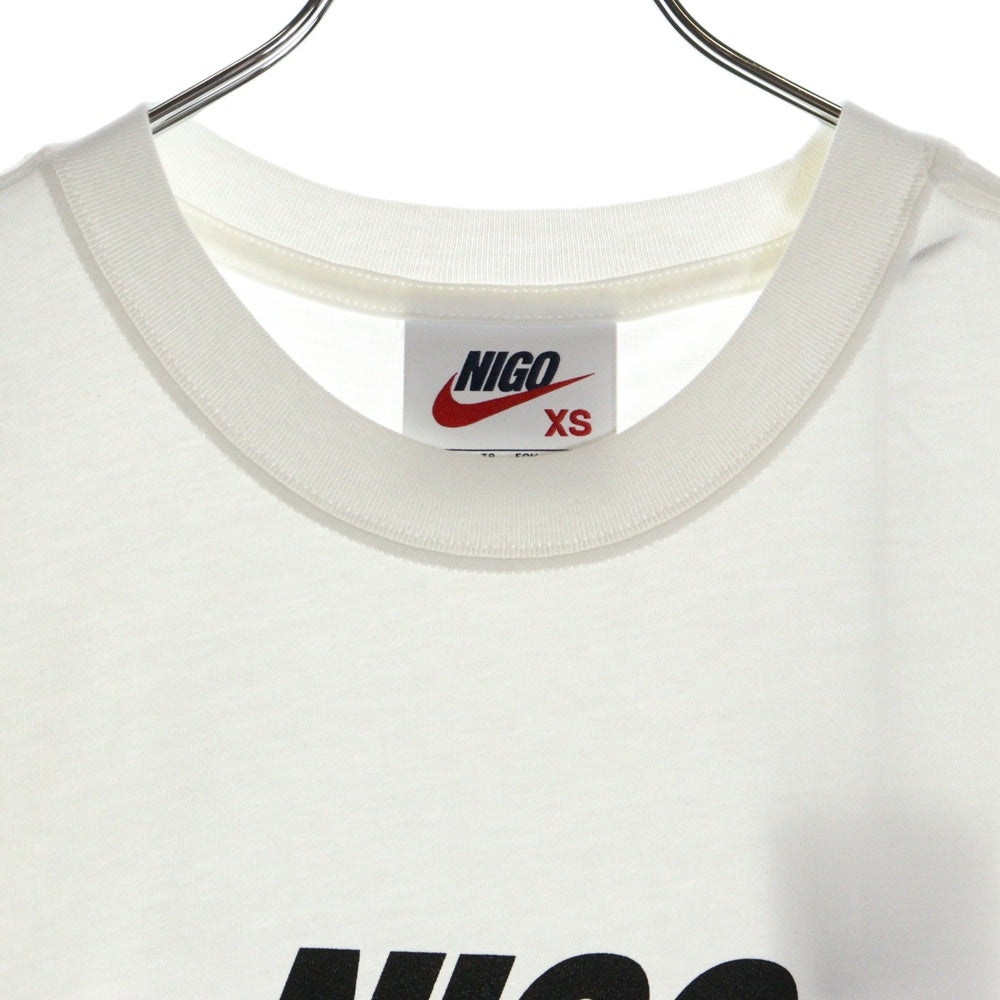 NIKE(ナイキ) ×NIGO ニゴー フロントプリント 半袖Tシャツ カットソー ホワイト FV5943-100