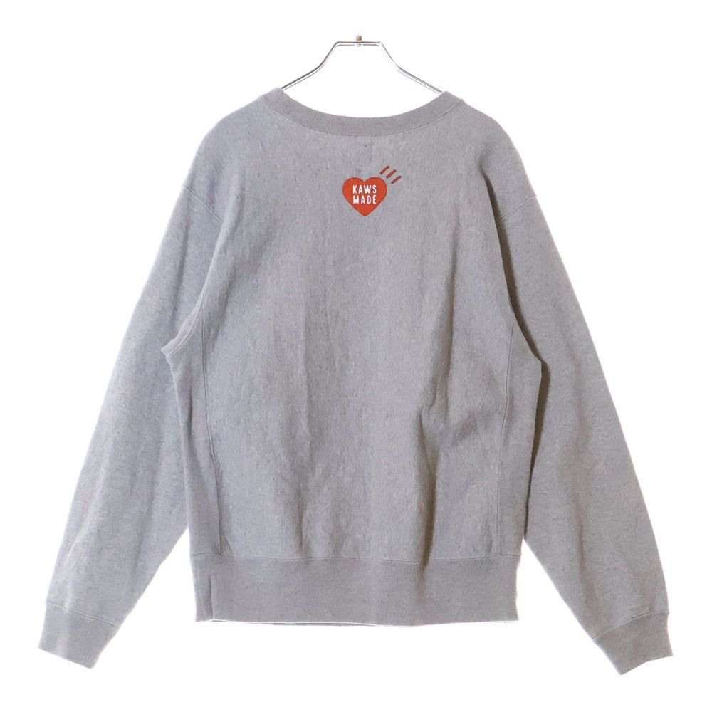 HUMAN MADE(ヒューマンメイド) ×KAWS SWEATSHIRT カウズ フォトプリント スウェット グレー