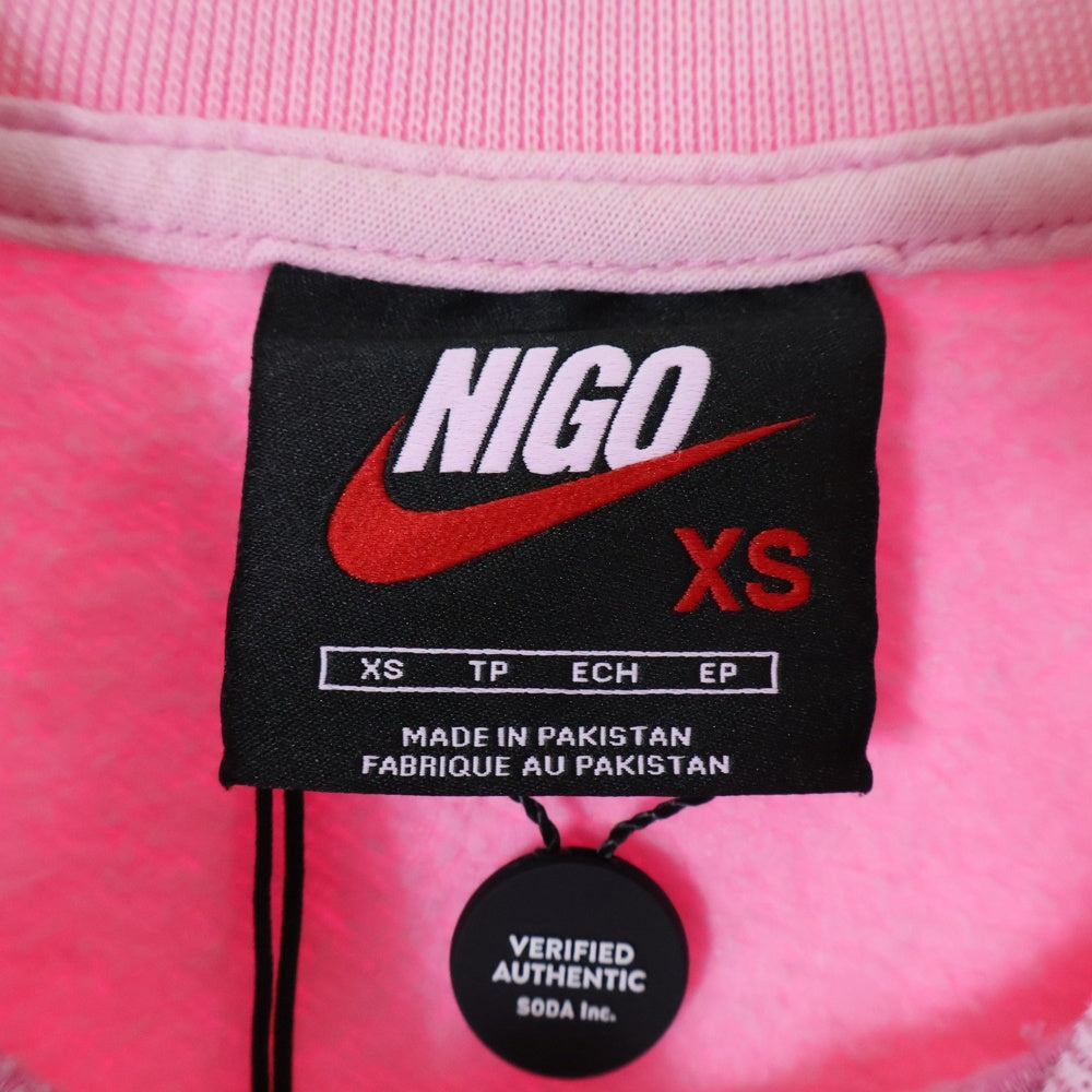 NIKE(ナイキ) ×NIGO ニゴー フロントプリント スウェット ピンク FV5942-621