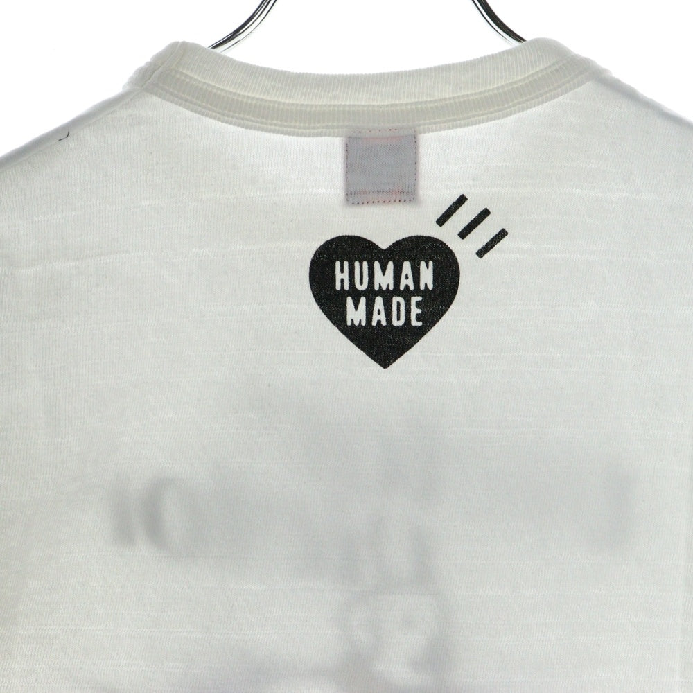 HUMAN MADE(ヒューマンメイド) 23SS ×VICTOR VICTOR S/S TEE WHITE ビクタービクター ロゴ プリント Tシャツ半袖 ホワイト