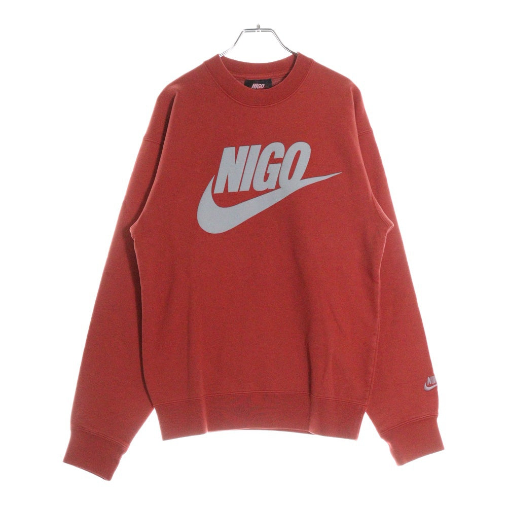 NIKE(ナイキ) ×NIGO ニゴー フロントプリント スウェット レッド FV5941-687