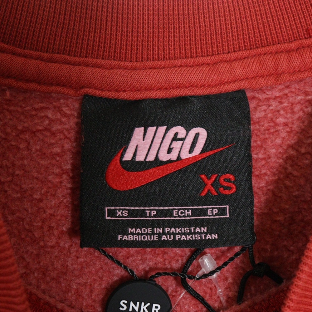NIKE(ナイキ) ×NIGO ニゴー フロントプリント スウェット レッド FV5941-687