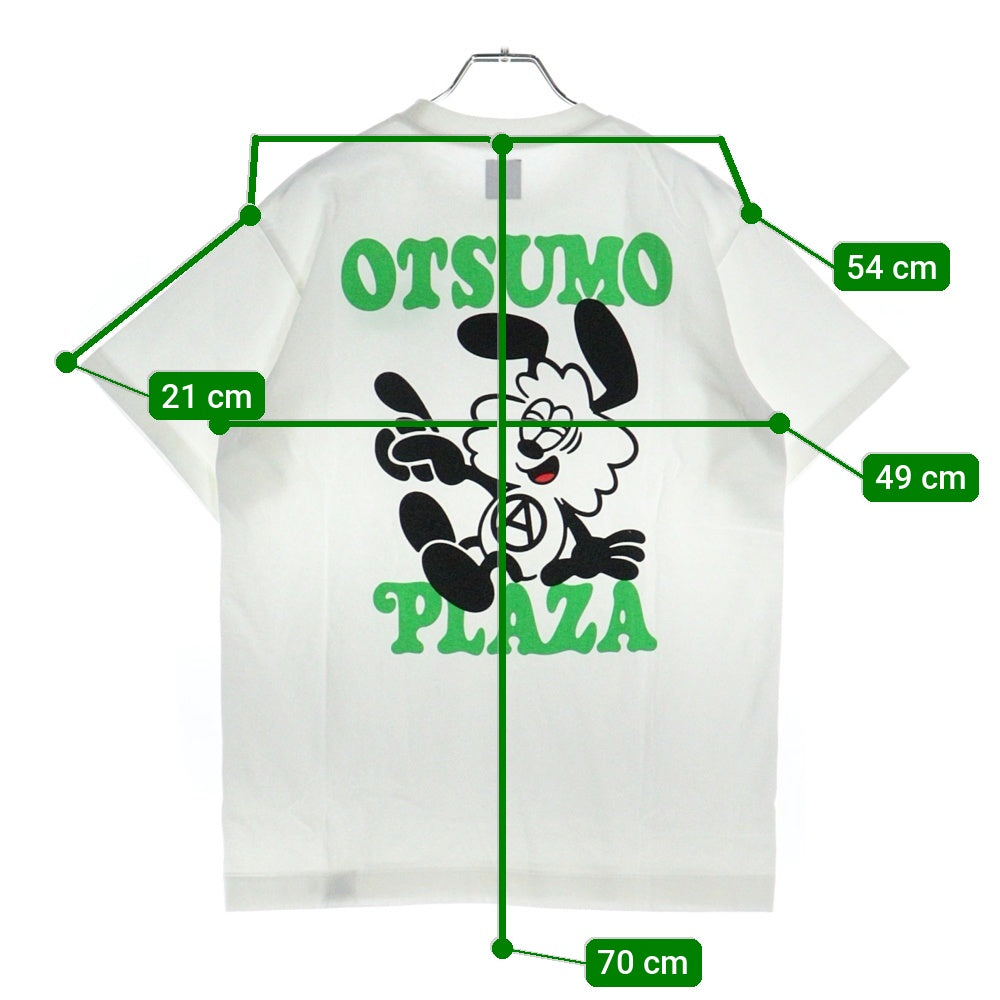 VERDY(ベルディ) 24AW OTSUMO PLAZA限定 OTSUMO PLAZA T-SHIRT ロゴプリント 半袖Tシャツ カットソー ホワイト