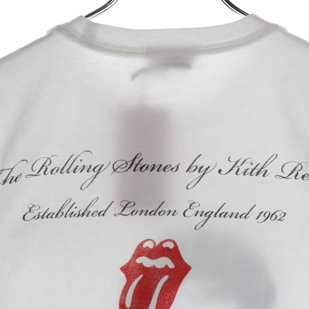 KITH(キス) Mick Jagger London Photo Vintage ミックジャガー フォトプリント ヴィンテージ加工 半袖Tシャツ カットソー ホワイト 25-073-060-0004-2-0