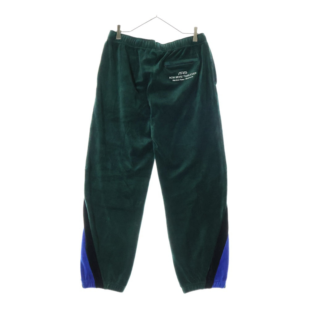 SUPREME(シュプリーム) 24AW ×Martine Rose Rose Velour Track Pant ローズ ベロア トラック パンツ グリーン