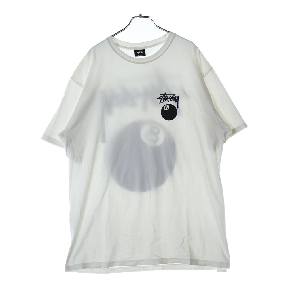 STUSSY(ステューシー) 8ボール 両面プリント 半袖Tシャツ ホワイト
