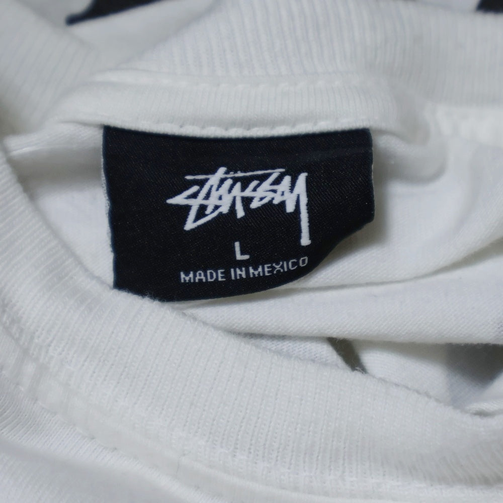 STUSSY(ステューシー) 8ボール 両面プリント 半袖Tシャツ ホワイト