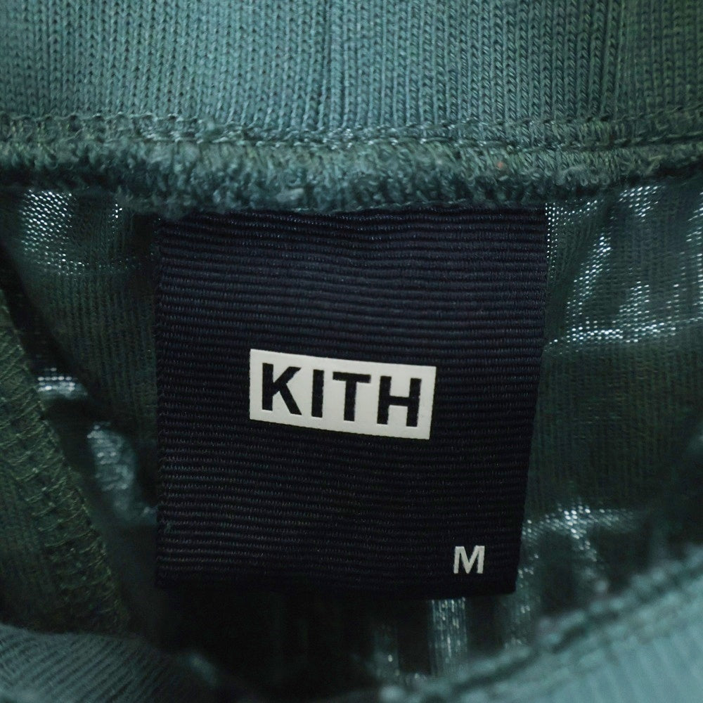 KITH(キス) Graham Short 総柄 パイル地ショーツ ハーフパンツ グリーン KHM060315