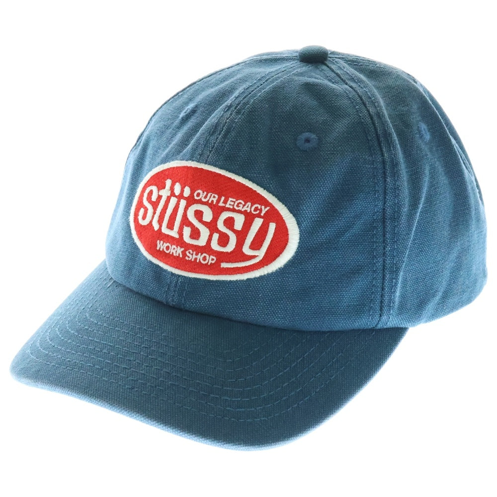 STUSSY(ステューシー) 25SS ×Our Legacy Md Classic Workshop Cap アワーレガシー ロゴワッペン ウォッシュ加工 キャップ 帽子 ネイビー