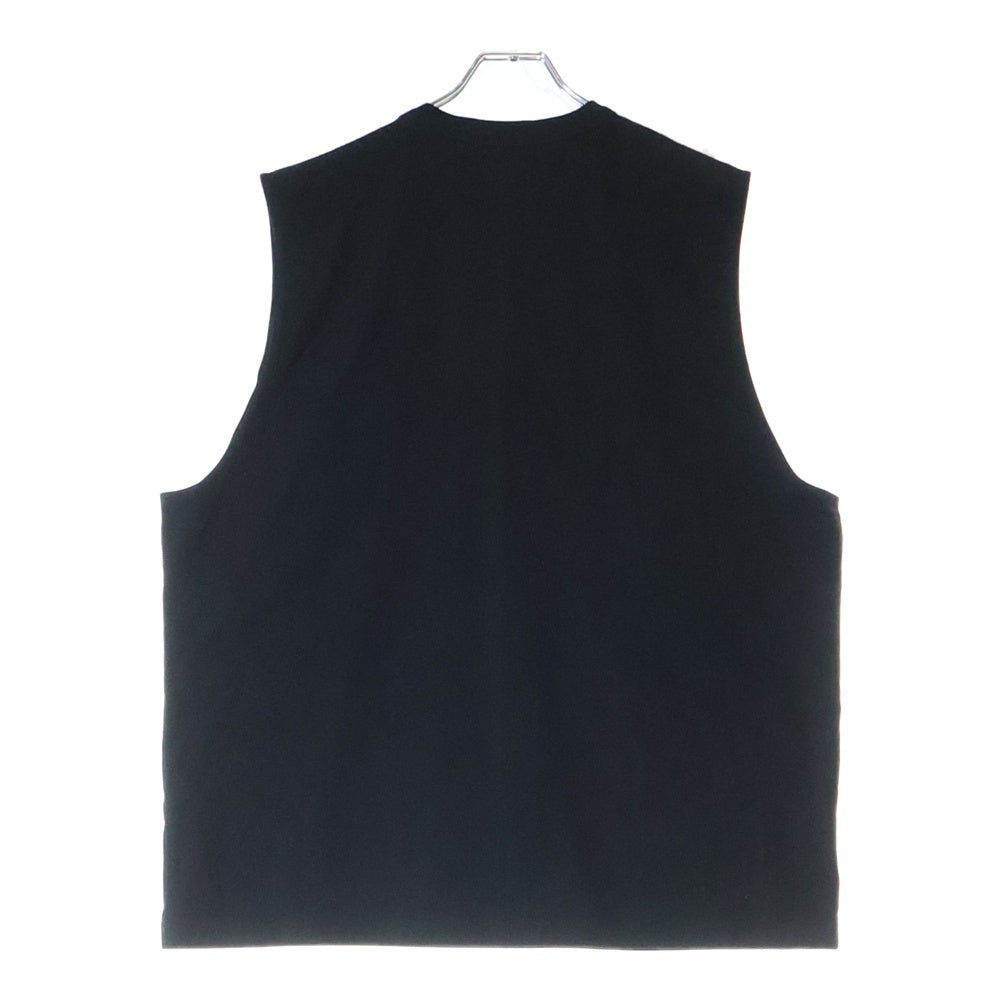 SCHOTT(ショット) B.S SLEEVELESS T-SHIRT ロゴ刺繍ノースリーブ タンクトップ ブラック 782-5137001