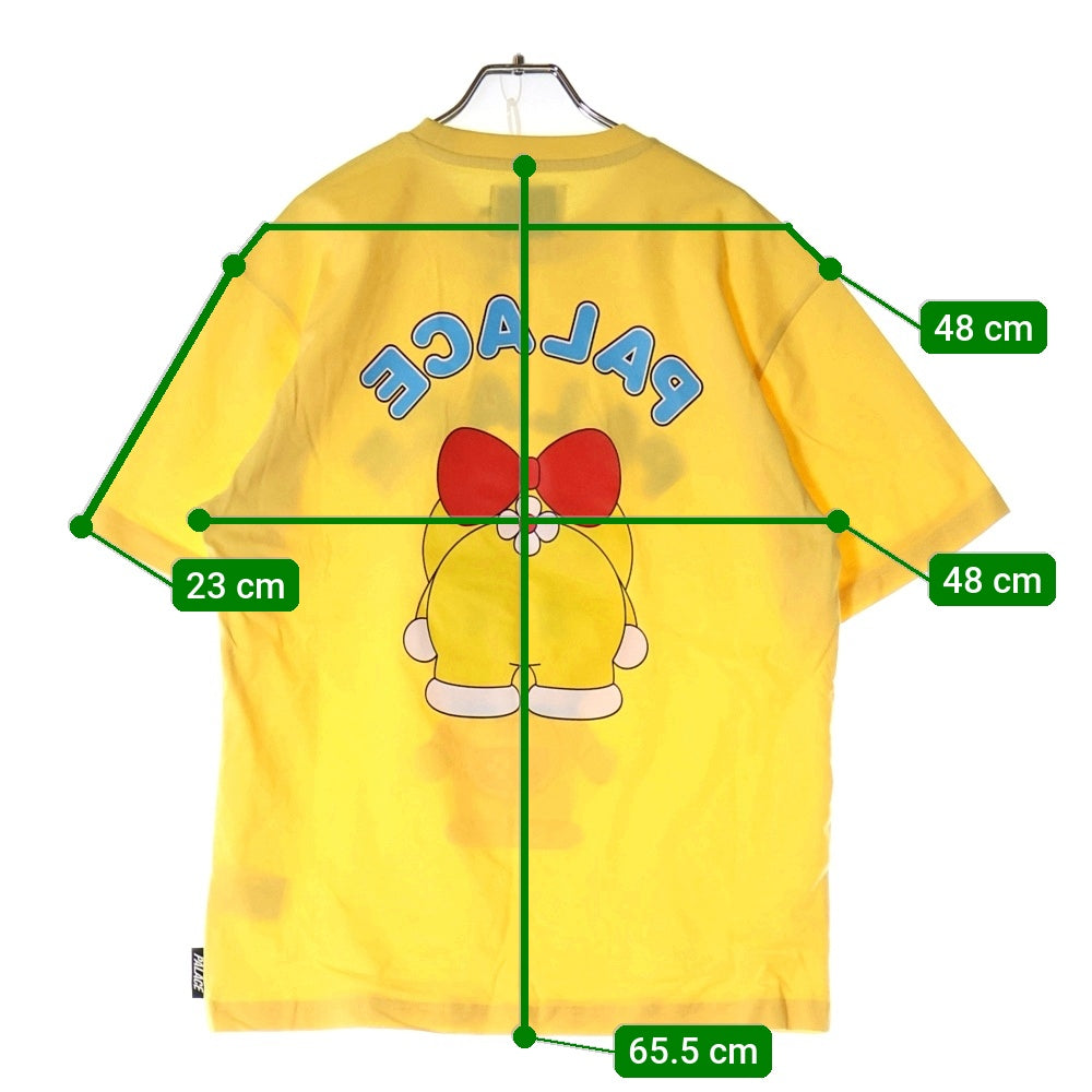 Palace Skateboards(パレススケートボーズ) 25AW ×DORAEMON ドラえもん ドラミ プリント半袖Tシャツ イエロー