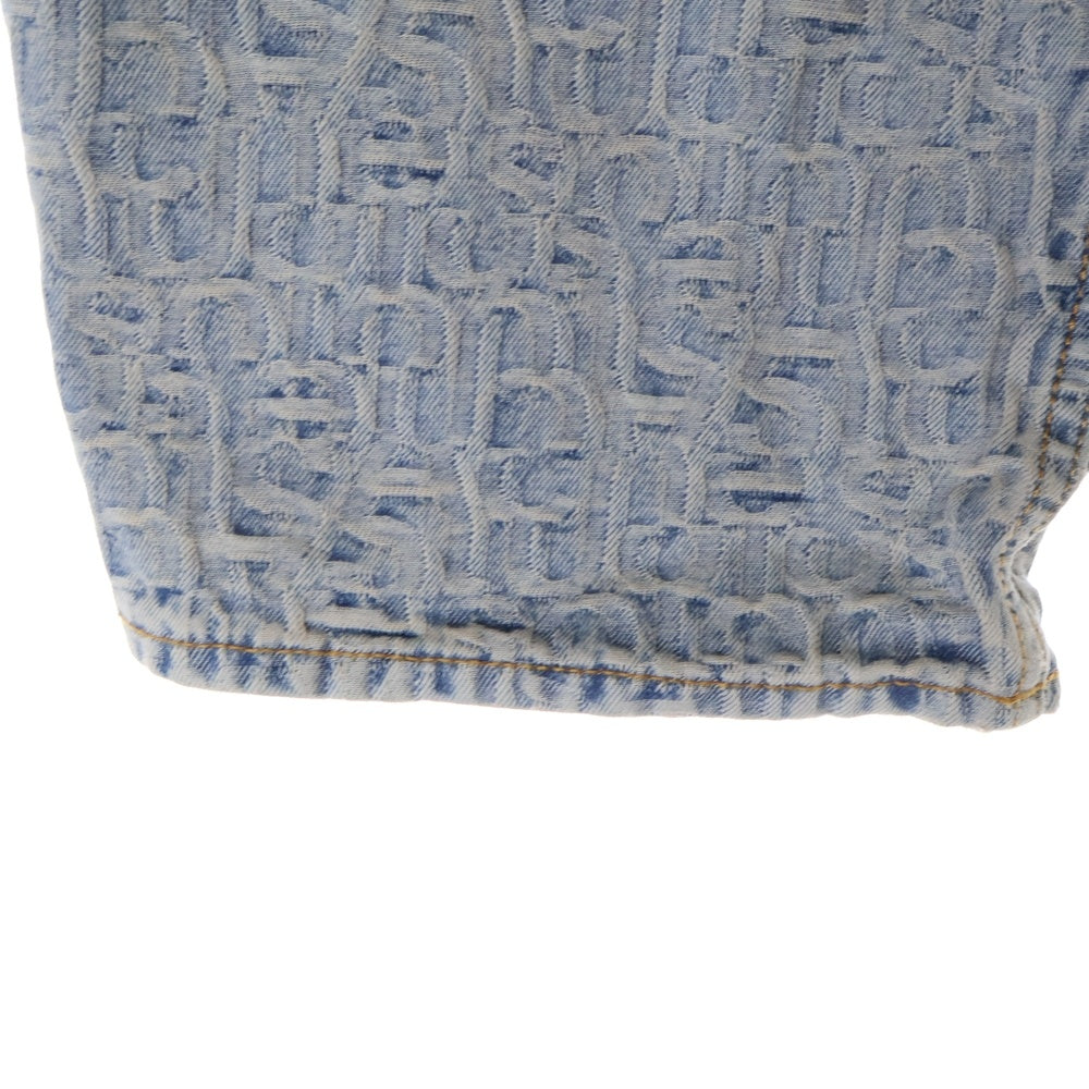 Acne Studios(アクネ ストゥディオズ) Loose fit Monogram denim shorts ルーズフィットモノグラムデニムショーツ ハーフパンツ インディゴ FN-UX-SHOR000021