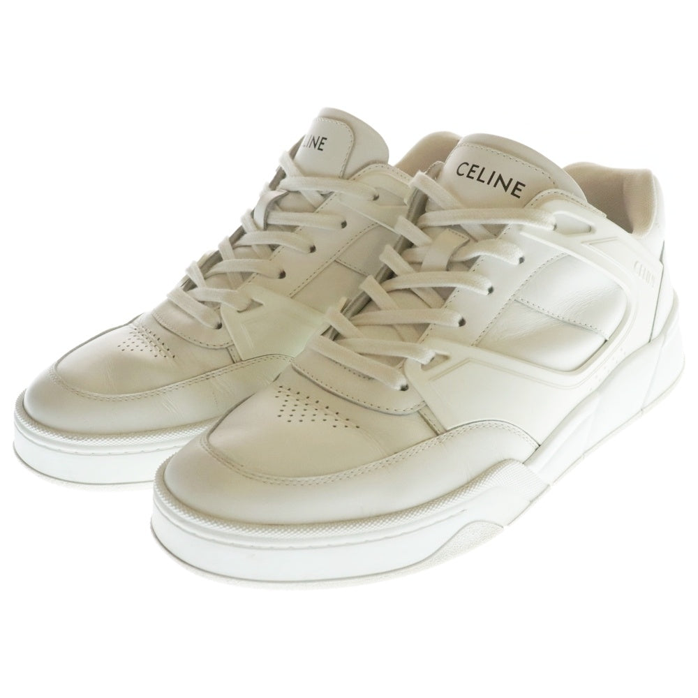 CELINE(セリーヌ) Trainer CT-07 トレーナー ロゴ レースアップ ローカットスニーカー ホワイト
