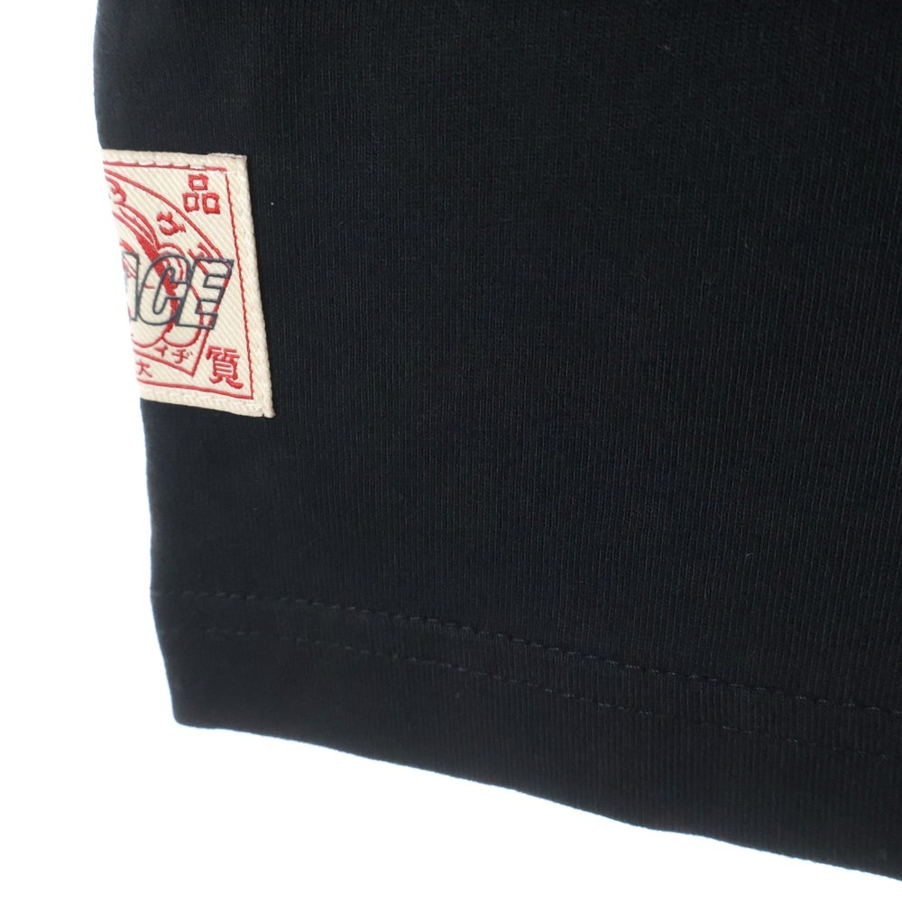 Palace Skateboards(パレススケートボーズ) ×EVISU エヴィス ロゴプリント 半袖Tシャツ ブラック