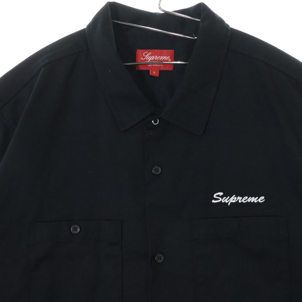 SUPREME(シュプリーム) 18AW Rose Work Shirt ローズ ワーク シャツ ブラック