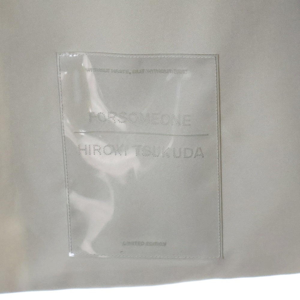 FORSOMEONE(フォーサムワン) HIROKI TSUKUDA TINS JACKET ノーカラー 総柄 ジャケット ベージュ/ブラック 78000448