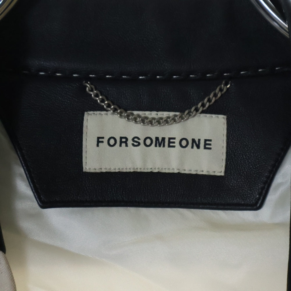 FORSOMEONE(フォーサムワン) HIROKI TSUKUDA TINS JACKET ノーカラー 総柄 ジャケット ベージュ/ブラック 78000448