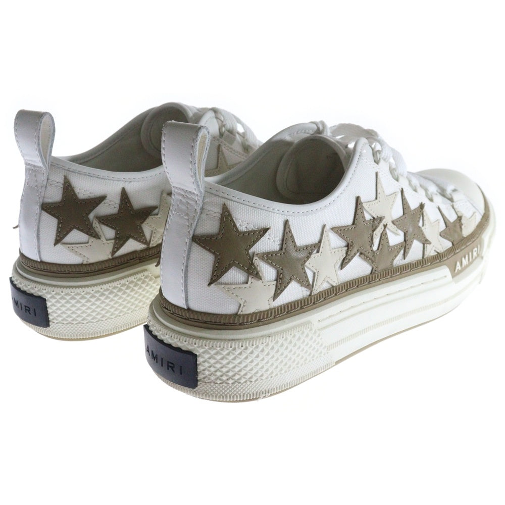 AMIRI(アミリ) Stars Court Low スターパッチ ローカットスニーカー ホワイト /ブラウン PS23MFS014-100