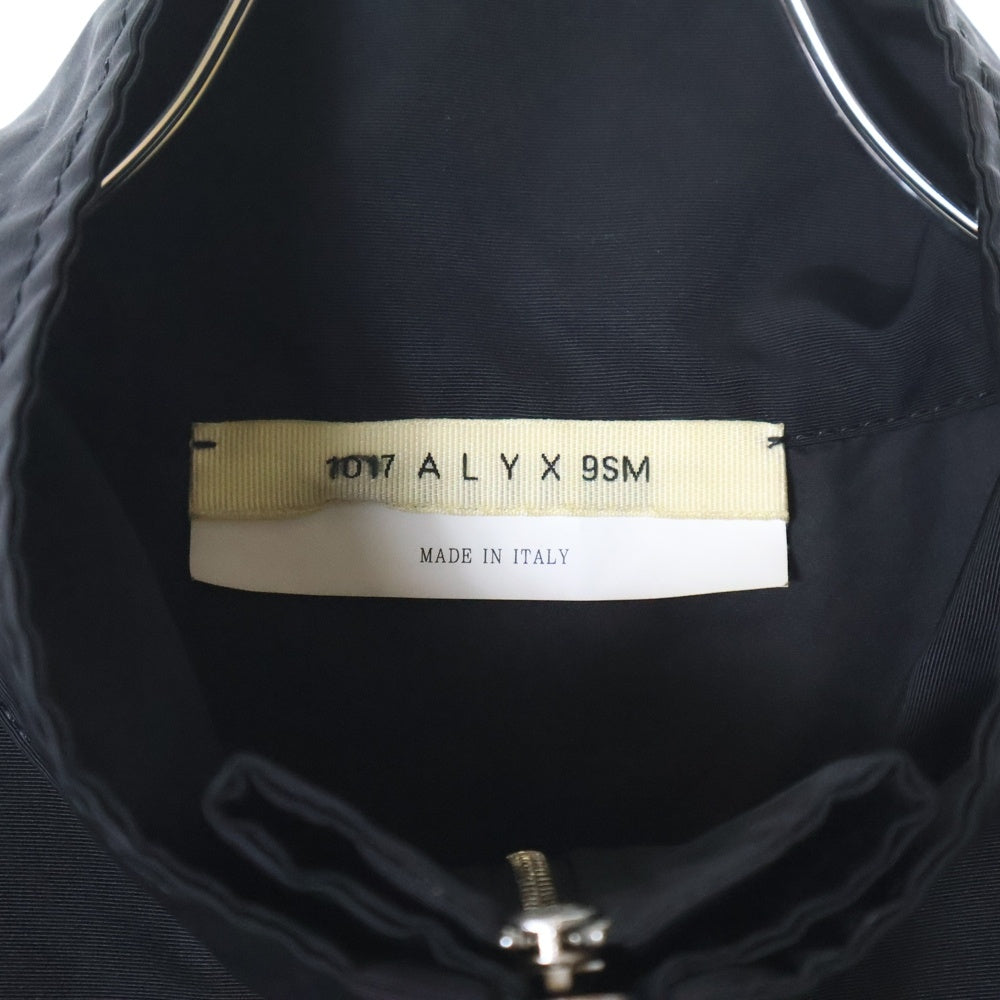 1017 ALYX 9SM(アリクス) Logo Half Zip Up Track Jacket フロントロゴ ハーフジップアップ ナイロントラックジャケット ブラック