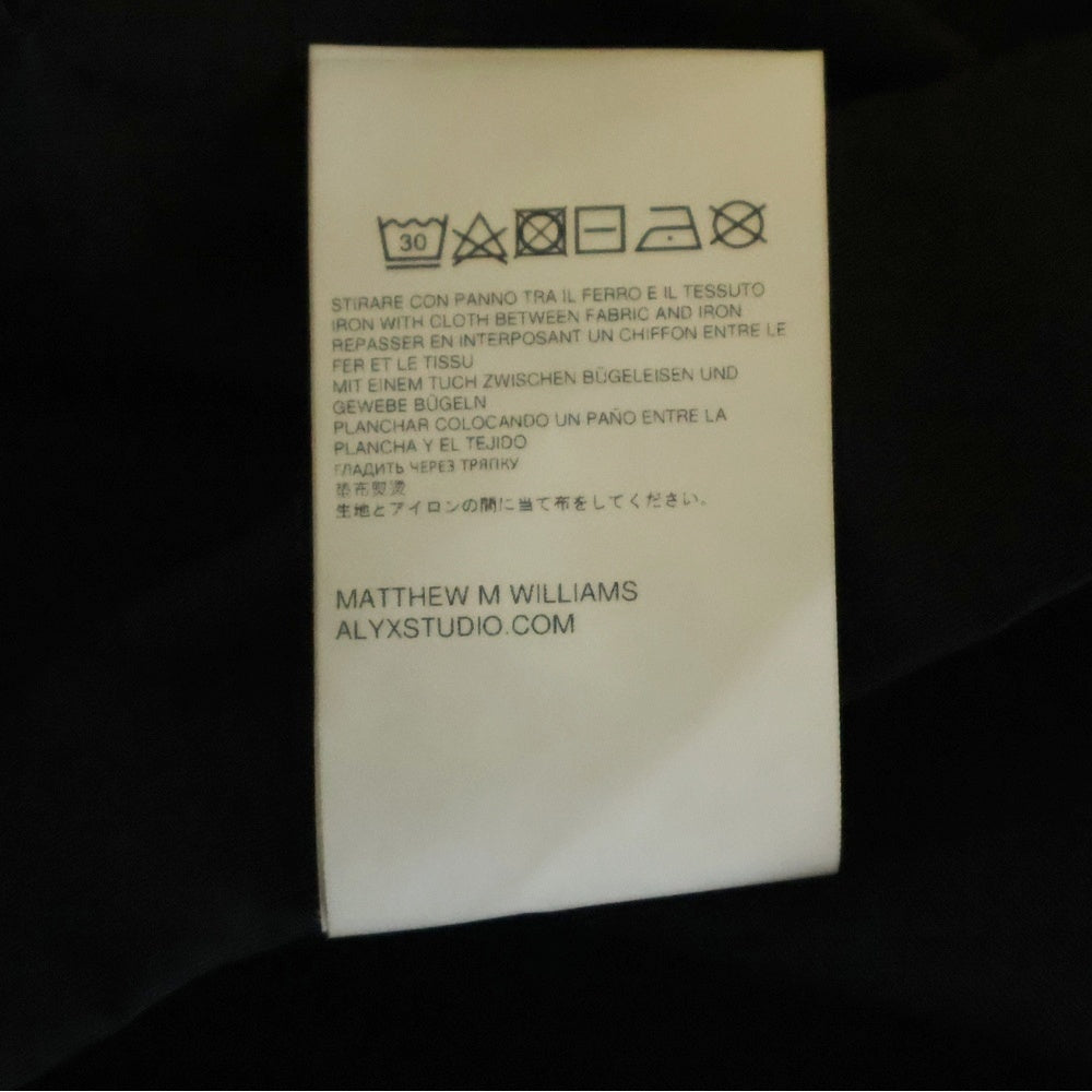 1017 ALYX 9SM(アリクス) Logo Half Zip Up Track Jacket フロントロゴ ハーフジップアップ ナイロントラックジャケット ブラック